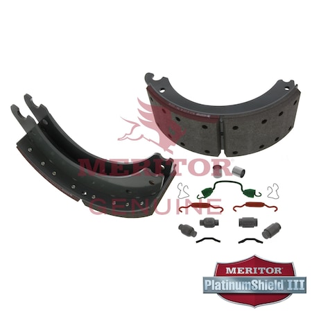 Meritor Shoe Kit, Brake, Lined, 16-1/2 X 5 In. Q Plus KSMA12014720QP